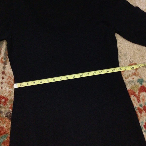 Soft Surroundings Sweater Dress Med Tall Black Theodora Fringe Wool Blend Long - Picture 8 of 8